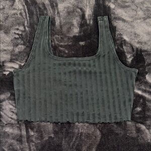 Aerie Black Crop Top